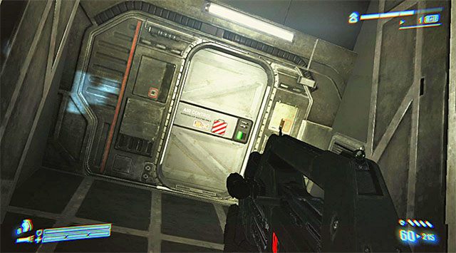 Kontynuuj przemarsz, rozglądając się oczywiście po drodze za nowymi zapasami - Przedostań się do lądownika i ucieknij z Sephory (2) | Misja 3 - Upadek Sulaco - Aliens: Colonial Marines - poradnik do gry