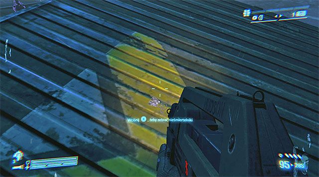 Po wygranej bitwie zbadaj jeden z większych kontenerów zlokalizowanych po lewej stronie - Dostań się do wieży przekaźnikowej i odnajdź Bellę oraz Reid | Misja 5 - Kruk - Aliens: Colonial Marines - poradnik do gry