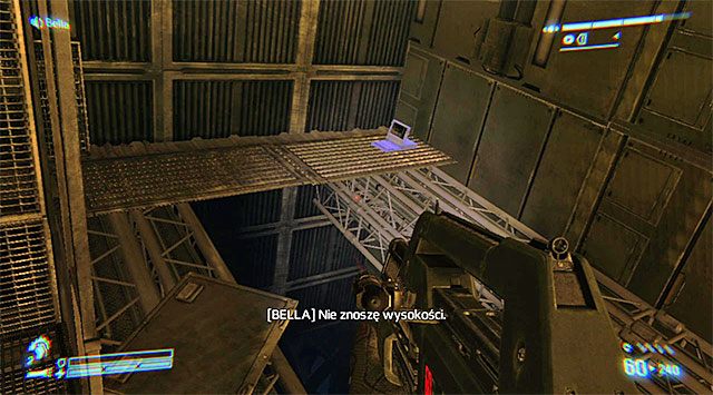 Po wygranej bitwie wyrusz dalej, docierając do włazu w podłodze - Przedostań się do stacji Weyland-Yutani, by uratować Bellę | Misja 6 - Dla Belli - Aliens: Colonial Marines - poradnik do gry
