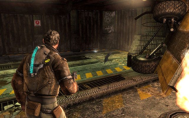 Po zatrzymaniu ruchu na autostradzie przy pomocy stazy udaj się w lewo - Rozdział 1 | Sekrety | Dead Space 3 - Dead Space 3 - poradnik do gry