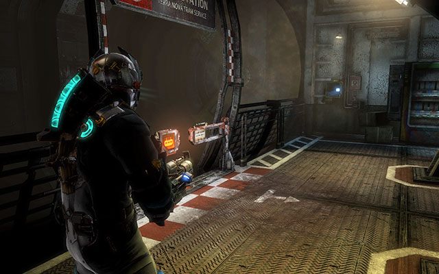 Wewnątrz stacji tramwajowej, w szafce na ścianie nieopodal bramki tramwajowej - Rozdział 5 | Sekrety | Dead Space 3 - Dead Space 3 - poradnik do gry