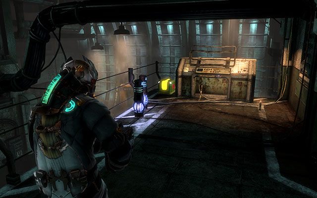 Na panelu po prawej stronie - naprzeciw windy towarowej - Rozdział 5 | Sekrety | Dead Space 3 - Dead Space 3 - poradnik do gry
