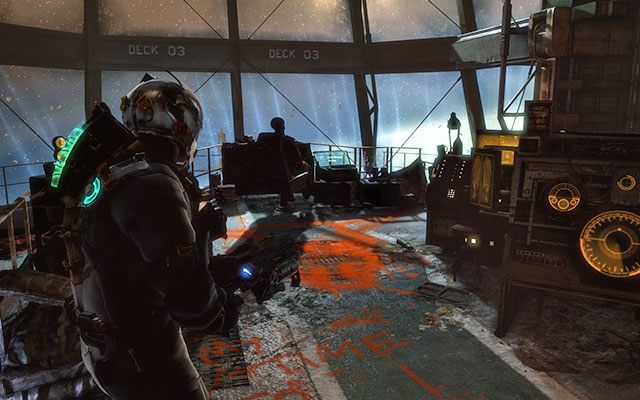 Zaraz przy martwym Edwardsie, po dotarciu na trzecie piętro - Rozdział 5 | Sekrety | Dead Space 3 - Dead Space 3 - poradnik do gry