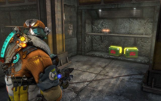 Wewnątrz składu w pomieszczeniu, które otworzysz kluczem dynamometrycznym - Rozdział 11 (1) | Sekrety | Dead Space 3 - Dead Space 3 - poradnik do gry