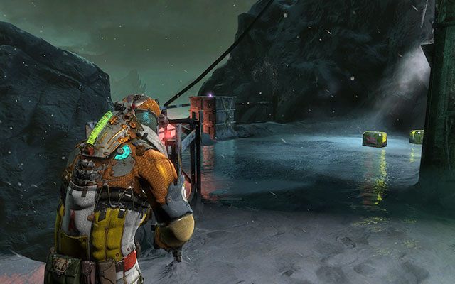 Na skrzynie po lewej stronie, zaraz przed drabiną na początku rozdziału - Rozdział 14 (1) | Sekrety | Dead Space 3 - Dead Space 3 - poradnik do gry