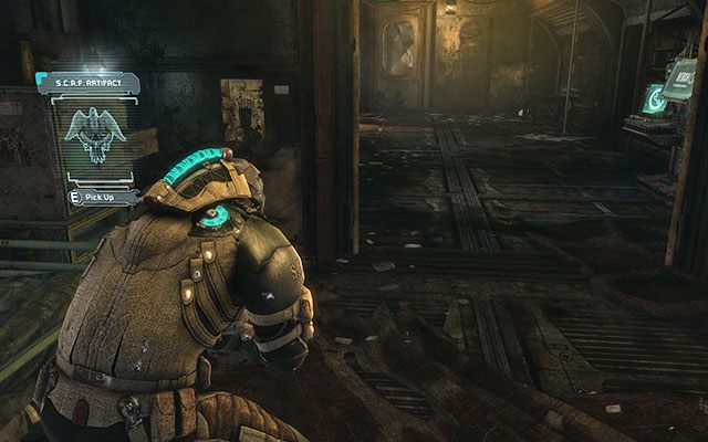 Na szafce po prawej od wejścia, w pokoiku z radiowęzłem i łóżkiem - Rozdział 14 (1) | Sekrety | Dead Space 3 - Dead Space 3 - poradnik do gry
