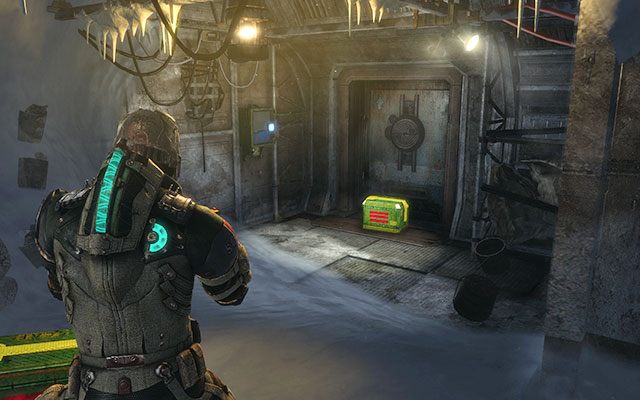 Na końcu pomieszczenia najeżonego minami, którego wejście odblokujesz omijając skrzynkę z zabezpieczeniami - Rozdział 14 (1) | Sekrety | Dead Space 3 - Dead Space 3 - poradnik do gry