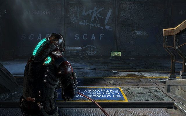 Na ziemi w większej części korytarza z szafkami - Rozdział 11 (2) | Sekrety | Dead Space 3 - Dead Space 3 - poradnik do gry