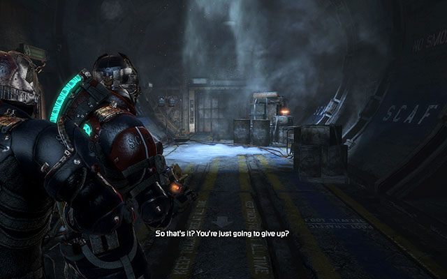 Na skrzyniach, w tunelu tuz przed korytarzem prowadzącym do windy - Rozdział 11 (2) | Sekrety | Dead Space 3 - Dead Space 3 - poradnik do gry