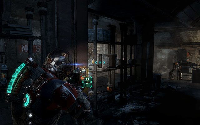 Na półce w korytarzu z warsztatem i monitorami, tuż przed windą - Rozdział 11 (2) | Sekrety | Dead Space 3 - Dead Space 3 - poradnik do gry