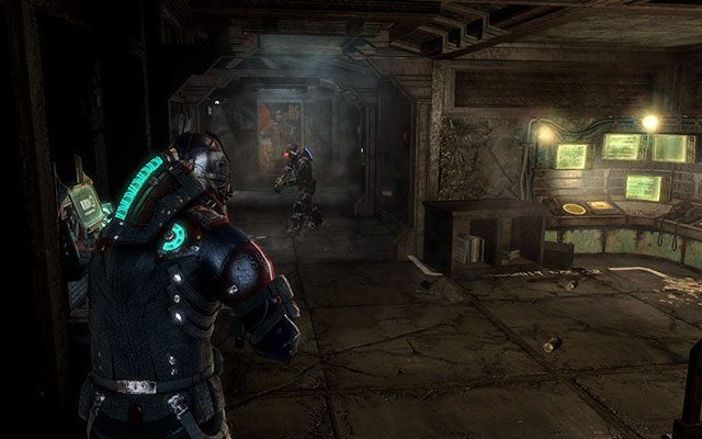 Na ścianie w korytarzu z warsztatem i monitorami - Rozdział 11 (2) | Sekrety | Dead Space 3 - Dead Space 3 - poradnik do gry