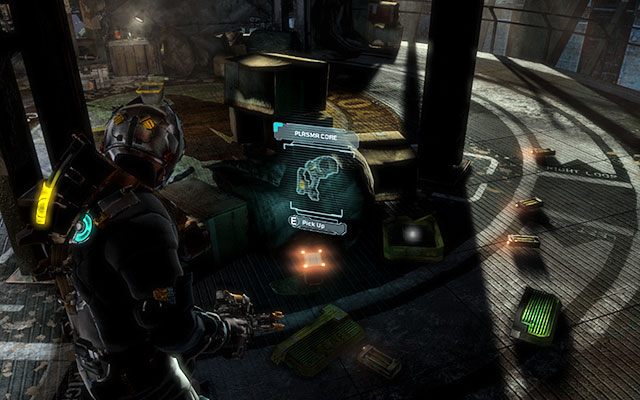 Wewnątrz pomieszczenia tuż po rozpoczęciu rozdziału, między pudłami po prawej stronie, tuż obok metalowych wsporników - Rozdział 4 (1) | Sekrety | Dead Space 3 - Dead Space 3 - poradnik do gry