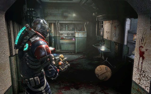 Wewnątrz składu tuż obok interfejsu - Rozdział 4 (2) | Sekrety | Dead Space 3 - Dead Space 3 - poradnik do gry