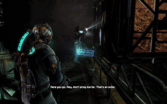 Po chwili otrzymasz informację, że drugie drzwi zostały odblokowane z drugiej strony - Open the cargo door for the crew module | 3 - The Lost Flotilla | Dead Space 3 - Dead Space 3 - poradnik do gry