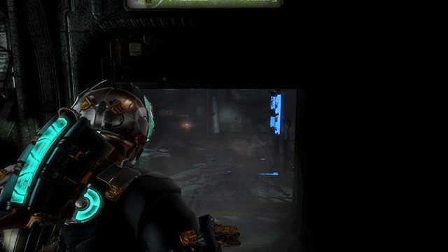 Po przedostaniu się na drugą stronę pomieszczenia, w którym nie działa grawitacja, wejdziesz do niewielkiego pomieszczenia z drabiną - Rozdział 3 | Sekrety | Dead Space 3 - Dead Space 3 - poradnik do gry
