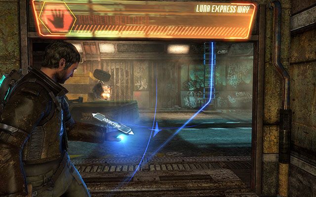 Znajdziesz się na ulicy gdzie już na powitanie zobaczysz uśmiercaną kobietę - Rendezvous with Norton | 1 - Prolog / Rude Awakening | Dead Space 3 - Dead Space 3 - poradnik do gry