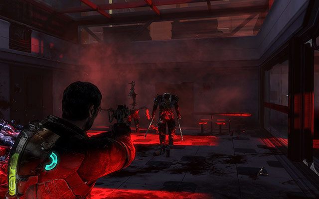 Po krótkim przerywniku filmowym znajdziesz się w niewielkiej pułapce - po kilku sekundach zostaniesz zaatakowany przez kilka Nekromorfów - Rendezvous with Norton | 1 - Prolog / Rude Awakening | Dead Space 3 - Dead Space 3 - poradnik do gry