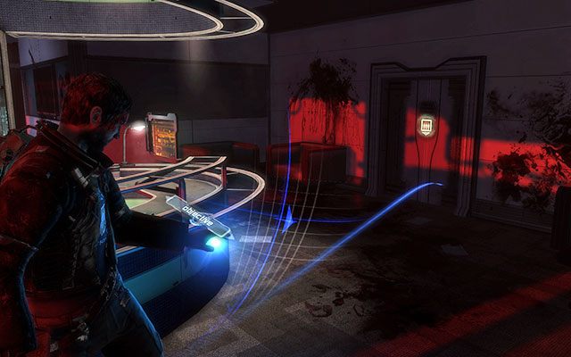 Przejdź przez krótki korytarz - znajdziesz się w kolejnym pomieszczeniu, gdzie czyha na ciebie następna fala Nekromorfów - Rendezvous with Norton | 1 - Prolog / Rude Awakening | Dead Space 3 - Dead Space 3 - poradnik do gry