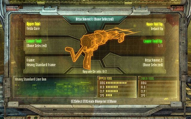 Po uruchomieniu warsztatu otrzymasz zadanie poboczne polegające na stworzeniu bądź też ulepszeniu broni - Reach the command saucer | 3 - The Lost Flotilla | Dead Space 3 - Dead Space 3 - poradnik do gry