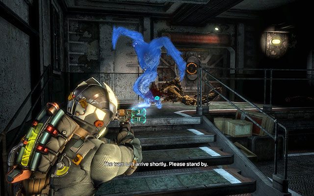 W tym momencie najlepiej nie zawracać sobie głowy innymi stworami tylko biec przed siebie - Call the tram | 5 - Expect Delays | Dead Space 3 - Dead Space 3 - poradnik do gry