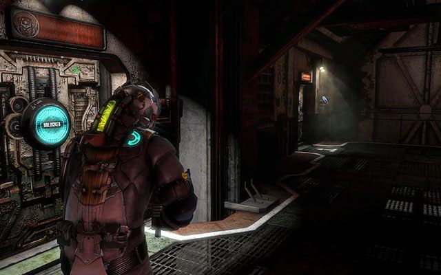Po dotarciu na stację Aft Station udaj się w stronę windy po prawej stronie - Craft a remote relay | 6 - Repair to Ride | Dead Space 3 - Dead Space 3 - poradnik do gry