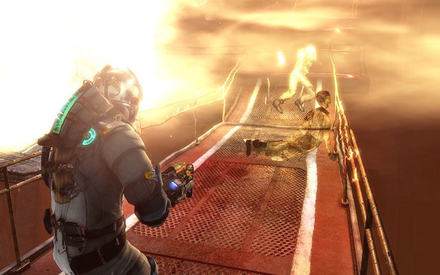 Droga powrotna niestety nie będzie taka łatwa i przyjemna - Release the shuttle | 6 - Repair to Ride | Dead Space 3 - Dead Space 3 - poradnik do gry