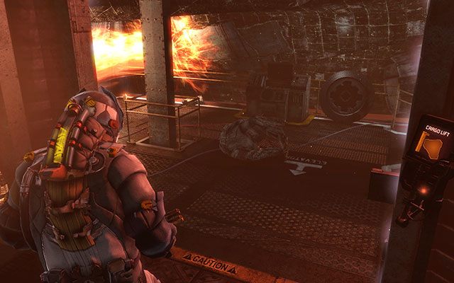 Przejdź obok Nekromorfa z umiejętnością regeneracji, po czym zejdź drabiną na dół - Release the shuttle | 6 - Repair to Ride | Dead Space 3 - Dead Space 3 - poradnik do gry