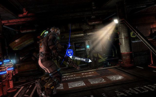 Uzyskasz informację o brakującym jednym z silników [port engine] w statku - Recover a port engine for the Crozier | 7 - Mayhem | Dead Space 3 - Dead Space 3 - poradnik do gry