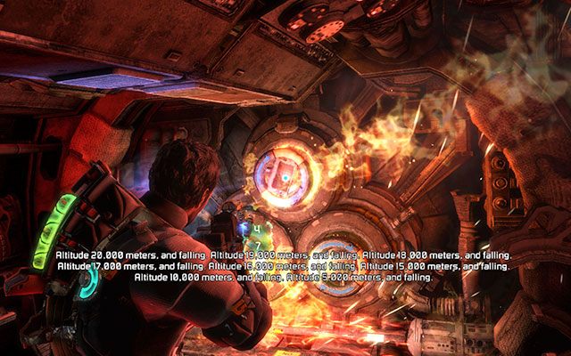 Pokonując dalszą drogę zamiast min będziesz musiał zestrzeliwać dryfujące kawałki innych statków - Launch the Crozier when ready | 7 - Mayhem | Dead Space 3 - Dead Space 3 - poradnik do gry