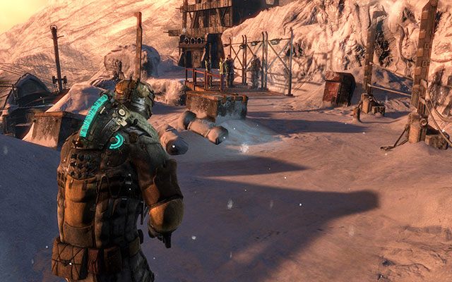 Po wprowadzającym przerywniku filmowym znajdziesz się w sporym pomieszczeniu z makietą ośrodka na stole - 10 - Now We Know - Locate the Experiment Facility | 10, 11 - Now We Know / Signal Hunting - Dead Space 3 - poradnik do gry