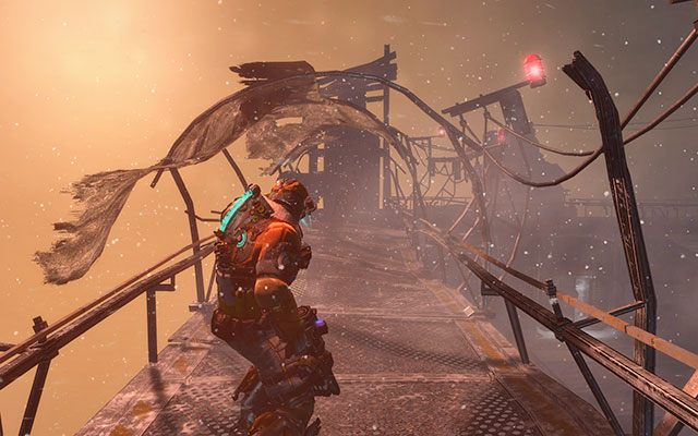 Wróć się kawałek do drabiny, po której wyjdź na górę - Reactivate the heating system | 10, 11 - Now We Know / Signal Hunting - Dead Space 3 - poradnik do gry