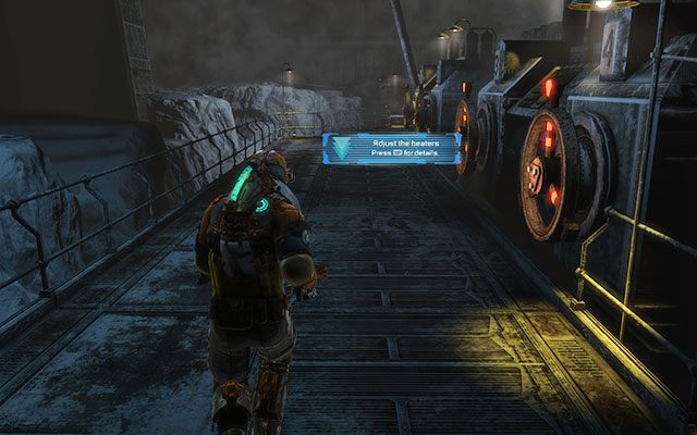 W tym momencie możesz użyć wcześniej zablokowanych drzwi, by wyjść na zewnątrz - Adjust the heaters | 10, 11 - Now We Know / Signal Hunting | Dead Space 3 - Dead Space 3 - poradnik do gry