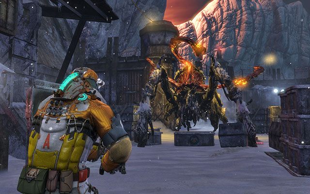 Po zebraniu wszystkich potrzebnych elementów udaj się po drabinie na górę, a następnie drogą powrotną do ośrodka - Collect the Probe components | 10, 11 - Now We Know / Signal Hunting - Dead Space 3 - poradnik do gry