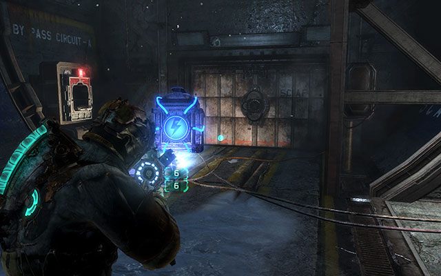 Po prawej stronie znajdziesz działający rdzeń zasilający - Supply Depot - Find the stashed supplies | Zadania poboczne - inne - Dead Space 3 - poradnik do gry