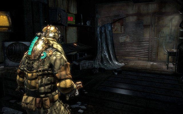 Po wejściu do kompleksu wyjdź po drabinie w pierwszym pomieszczeniu, log leży na drugim stoliku po lewej stronie - Rozdział 9 | Sekrety | Dead Space 3 - Dead Space 3 - poradnik do gry