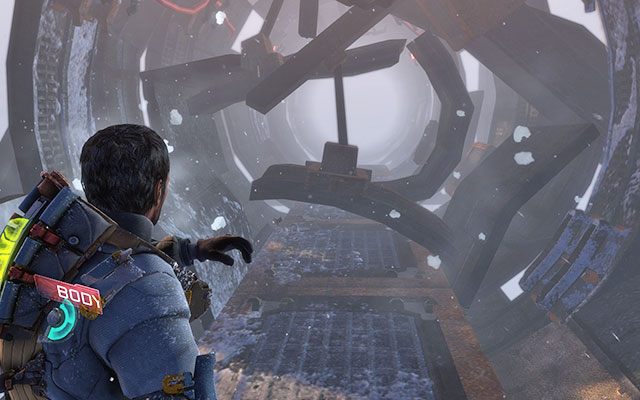 Skieruj się przed siebie, wchodząc do ogromnej części w kształcie rury - 8 - Off the Grid - Search for survivors | 8, 9 - Off the Grid / Onward - Dead Space 3 - poradnik do gry