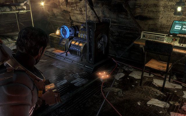 W środku znajduje się generator - odpal go, aby zwiększyć temperaturę ciała - 8 - Off the Grid - Search for survivors | 8, 9 - Off the Grid / Onward - Dead Space 3 - poradnik do gry
