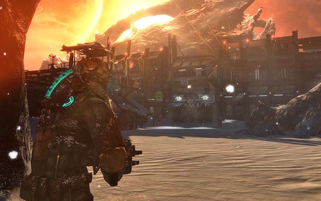 Biegnij przed siebie wchodząc do jaskini - Find Ellie and herc rew | 8, 9 - Off the Grid / Onward | Dead Space 3 - Dead Space 3 - poradnik do gry