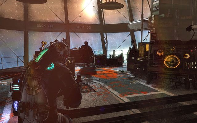 Udaj się teraz na trzecie piętro, gdzie znajdziesz Edwards-a - niestety martwego - Locate Edwards (2) | Conning Tower - zadanie poboczne | Dead Space 3 - Dead Space 3 - poradnik do gry