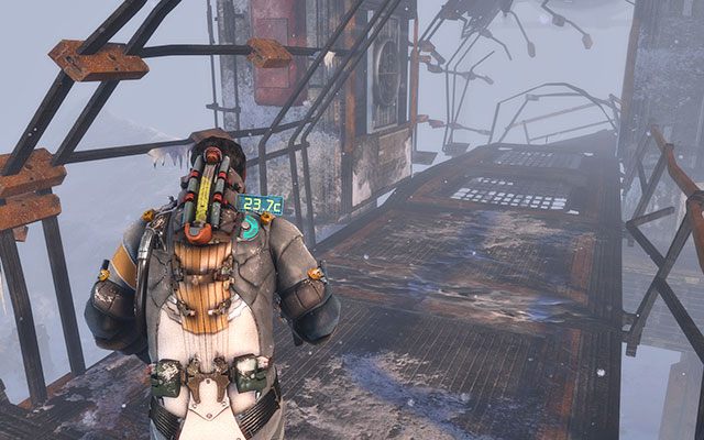 Na kładce, na którą wiedzie drabina usytuowana naprzeciw ogromnej bramy, do której początkowo nie masz dostępu - Rozdział 8 | Sekrety | Dead Space 3 - Dead Space 3 - poradnik do gry