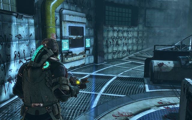 Pierwszą płytę znajdziesz w laboratorium, w którym aktualnie się znajdujesz - Collect the Rosetta samples - Biology sector | 14 - Everything Has Its Place - Dead Space 3 - poradnik do gry