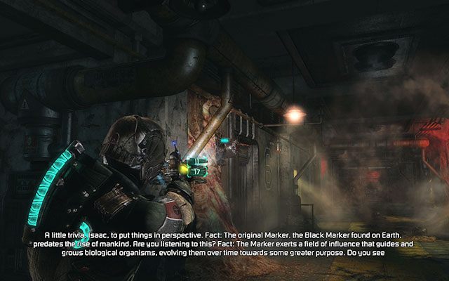 Po ustawieniu wszystkich talerzy na 0 stopni aktywuj panel wysuwający płytę, po czym ją podnieś używając kinezy i zanieś do systemu katalogowania - Collect the Rosetta samples - Paleontology sector | 14 - Everything Has Its Place - Dead Space 3 - poradnik do gry