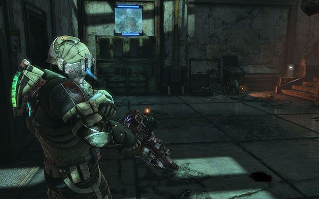 Znajdziesz się w sporym pomieszczeniu, w którym aż roi się od Nekromorfów - Collect the Rosetta samples - Paleontology sector | 14 - Everything Has Its Place - Dead Space 3 - poradnik do gry