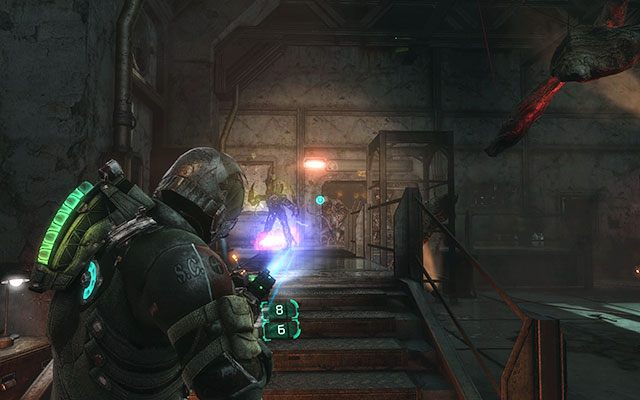 Udaj się w stronę wyjścia, gdzie momentalnie zostaniesz zaatakowany przez Nekromorfy czyhające zaraz za bramą - Collect the Rosetta samples - Geology sector | 14 - Everything Has Its Place - Dead Space 3 - poradnik do gry