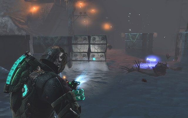 Przejdź prze korytarz sektora biologicznego do kolejnego wyjścia na zewnątrz, po czym skieruj swe kroki w stronę marnie wyglądającego mostu - Collect the Rosetta samples - Geology sector | 14 - Everything Has Its Place - Dead Space 3 - poradnik do gry