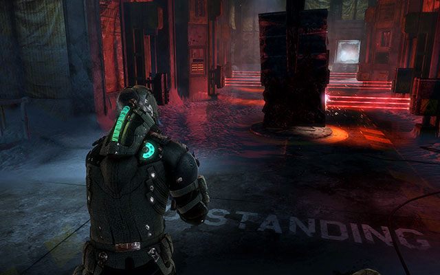 Znajdziesz się w pomieszczeniu z laserami - Collect the Rosetta samples - Geology sector | 14 - Everything Has Its Place - Dead Space 3 - poradnik do gry