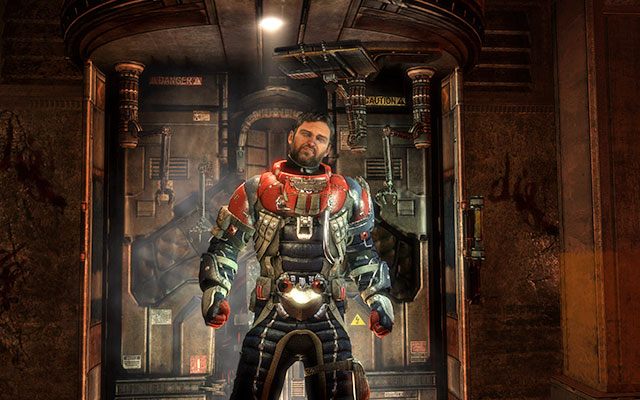 W następnym pokoju znajdziesz warsztat oraz kiosk z kombinezonami - 16 - What Lies Below - Follow Danik down the Research Silo | 16, 17 - What Lies Below / A Strange City - Dead Space 3 - poradnik do gry