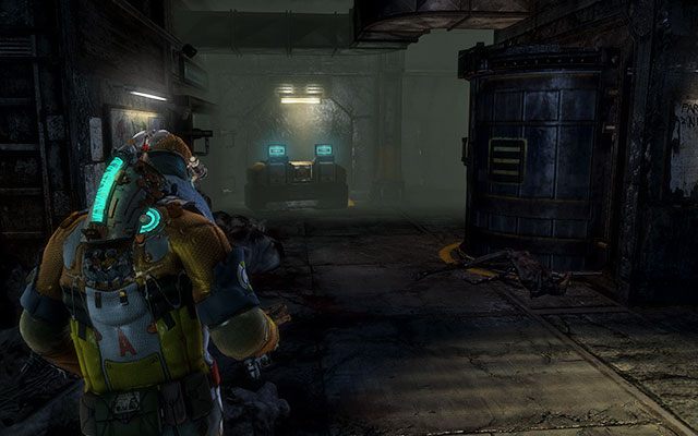 Udaj się na koniec korytarza i wyjedź windą w gorę - Collect the munitions cache | Armory - zadanie poboczne | Dead Space 3 - Dead Space 3 - poradnik do gry