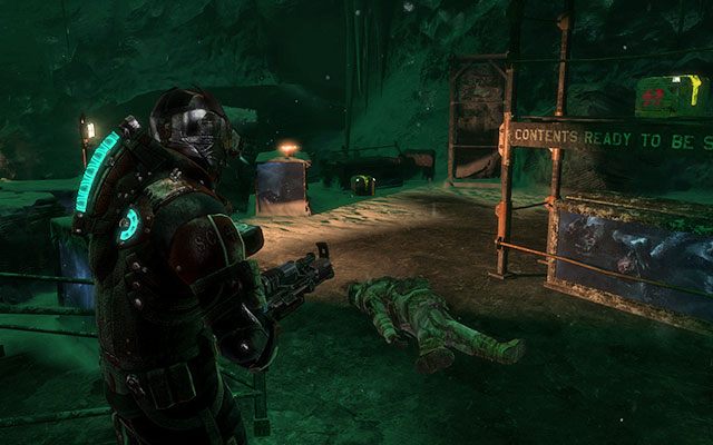 Na skrzyni po lewej stronie nieopodal rusztowania - Rozdział 16 | Sekrety | Dead Space 3 - Dead Space 3 - poradnik do gry