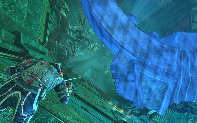 Kiedy mieścisz wszystkie rdzenie na swoich miejscach odblokujesz dalsze przejście - Complete the Array Sequence | 18, 19 - Kill or Be Killed / Endings - Dead Space 3 - poradnik do gry